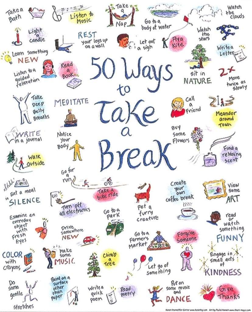 Take a break suggestions