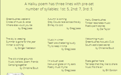 Haiku Challenge for World Poetry Day 21 March 2022